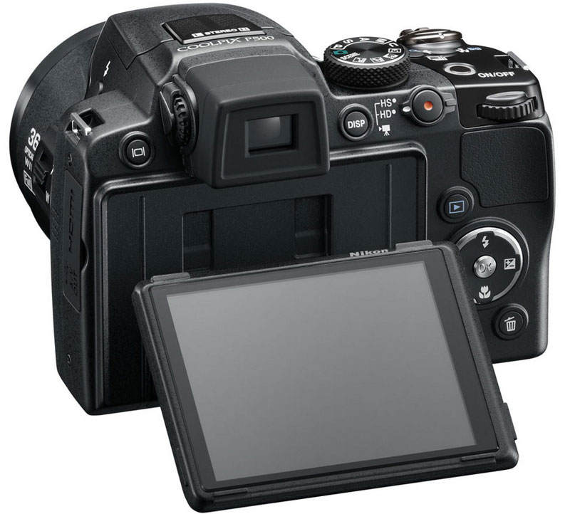 Цифровий фотоапарат NIKON CoolPix P500 Black Кіл-ть ефективних мегапікслів 12.1