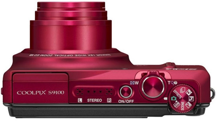 Цифровий фотоапарат NIKON Coolpix S9100 Red Тип компактний