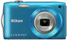 Фотоапарат NIKON Coolpix S3200 Blue (VNA163E1)