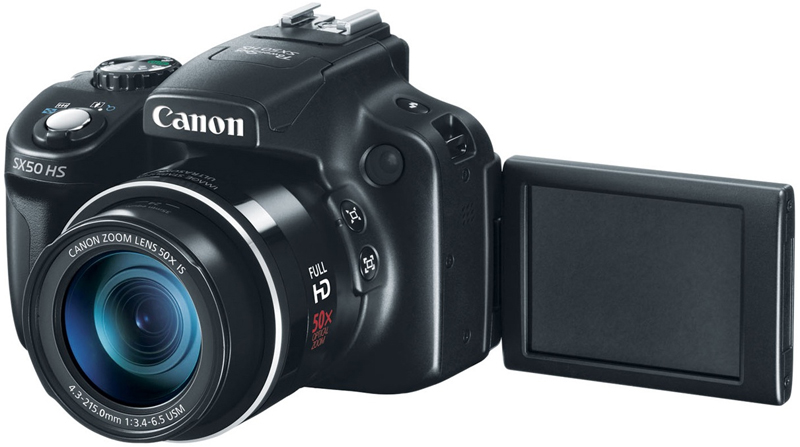 Фотоаппарат CANON PowerShot SX50 HS Black (6352B002AA) Кол-во эффективных мегапикселей 12.1