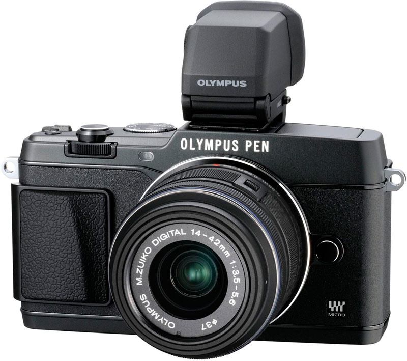 Системный фотоаппарат OLYMPUS E-P5 14-42 mm Kit + VF4 black/black