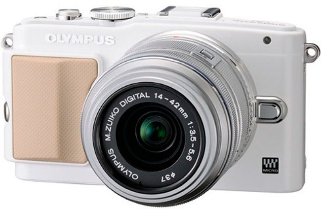 Системный фотоаппарат OLYMPUS E-PL5 14-42 mm Flash Air white/silver