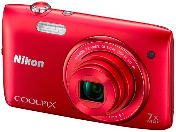 Цифровий фотоапарат NIKON Coolpix S3500 Red + чохол Тип компактний