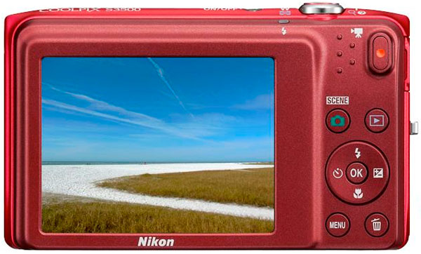 Цифровий фотоапарат NIKON Coolpix S3500 Red + чохол Кіл-ть ефективних мегапікслів 20.1