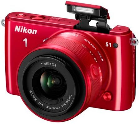 Системний фотоапарат NIKON 1 S1 + 11-27.5 mm Red Кіл-ть ефективних мегапікслів 10.1