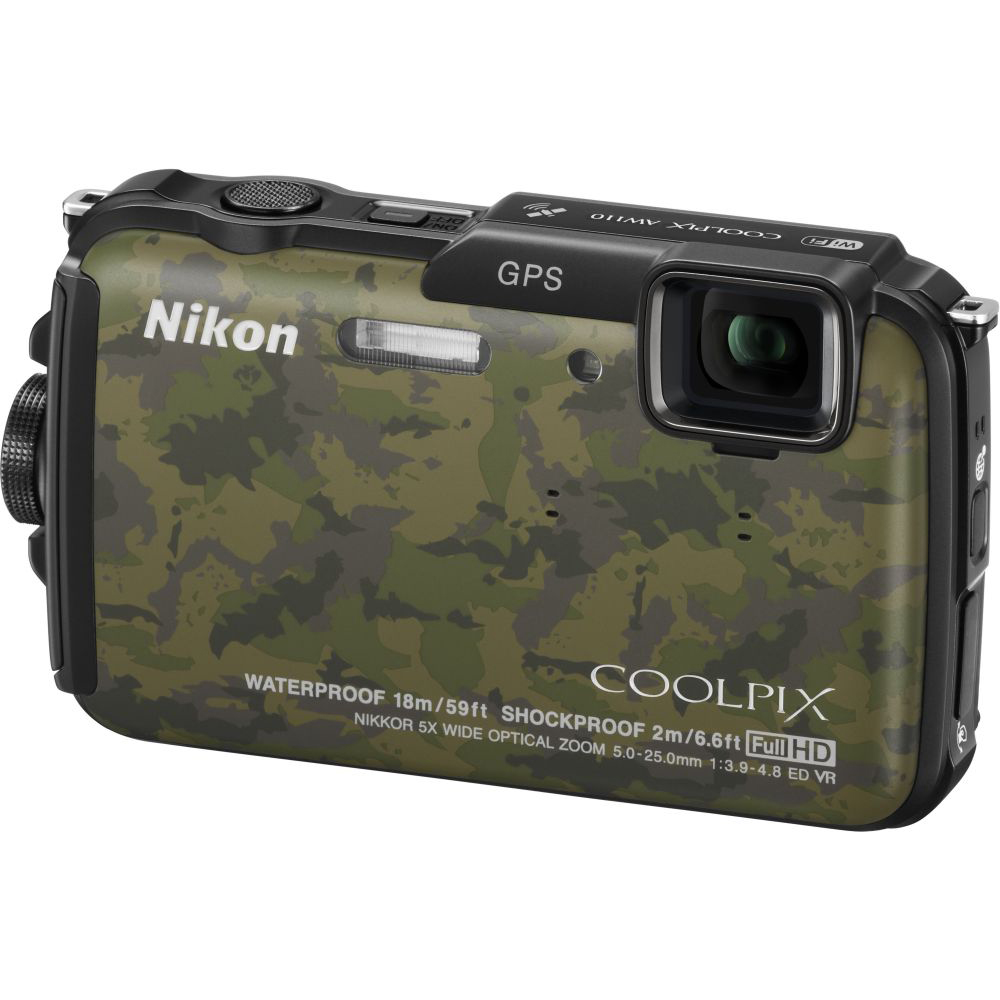 Цифровой фотоаппарат NIKON Coolpix AW110 Camouflage Тип водонепроницаемый