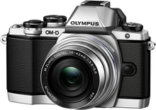 Фотоапарат Olympus OM-D E-M10 pancake zoom kit (14-42mm) silver