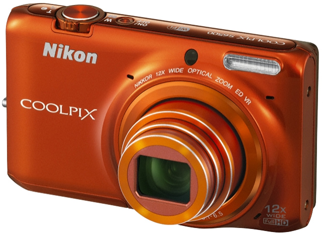 Цифровий фотоапарат NIKON Coolpix S6500 Value Kit Orange Кіл-ть ефективних мегапікслів 16