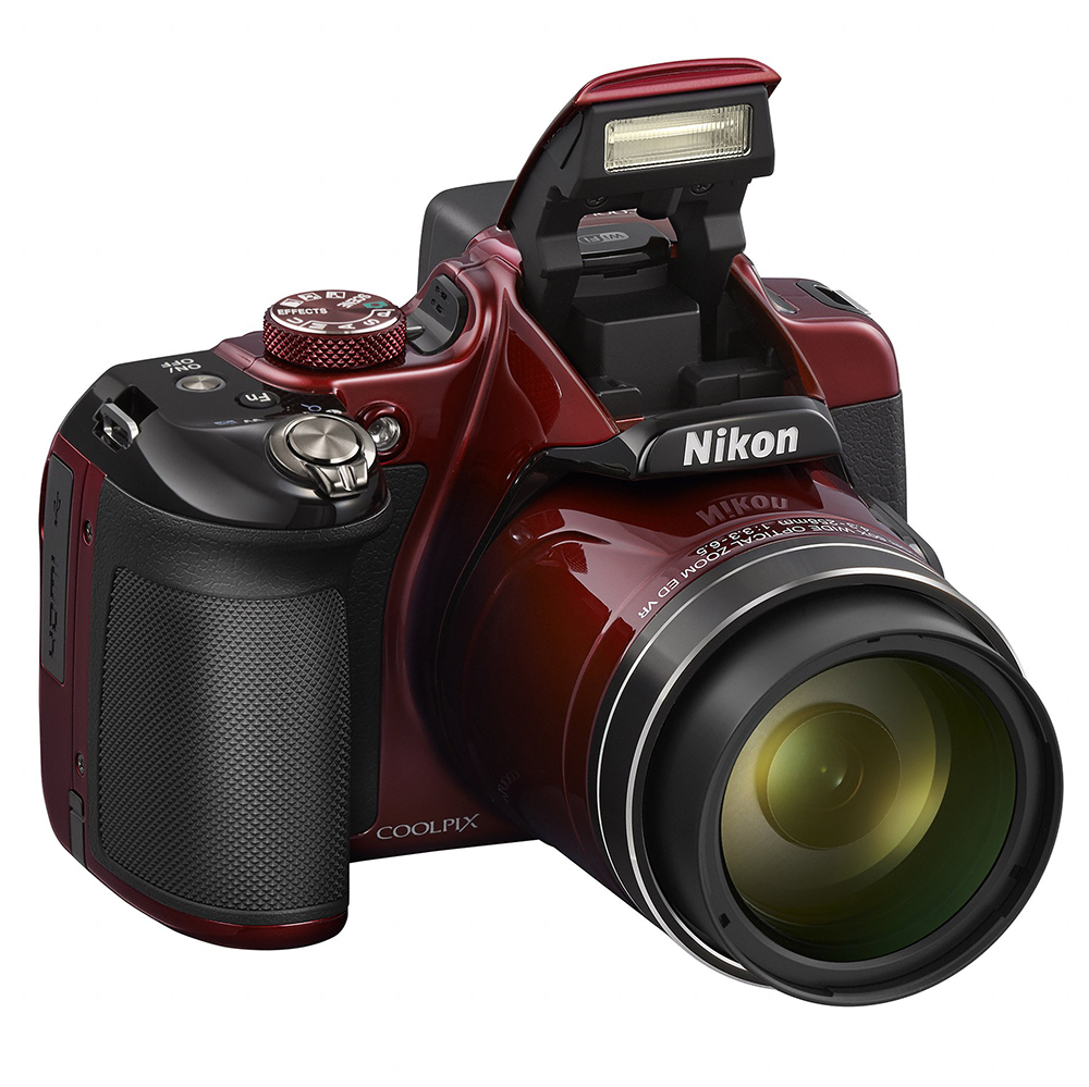 Цифровий фотоапарат NIKON Coolpix P600 Red Кіл-ть ефективних мегапікслів 16.1