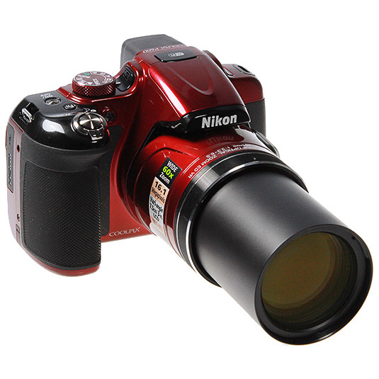 Зовнішній вигляд Цифровий фотоапарат NIKON Coolpix P600 Red