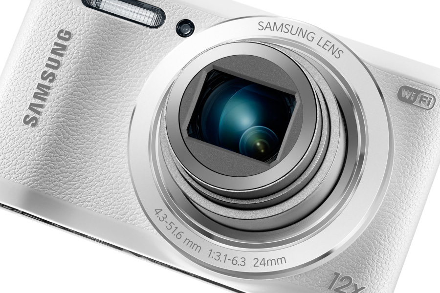 Изображение Цифровой фотоаппарат SAMSUNG EC-WB37F White