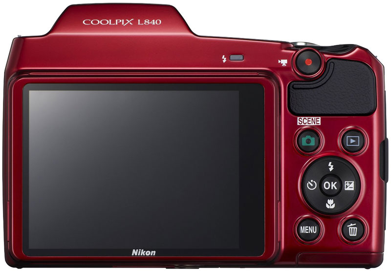 Фотоаппарат NIKON Coolpix L840 Red (VNA771E1) Кол-во эффективных мегапикселей 16