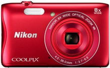 Фотоапарат NIKON Coolpix S3700 Red (VNA822E1)