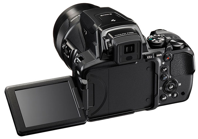 Зовнішній вигляд Фотоапарат NIKON Coolpix P900 Black (VNA750E1)