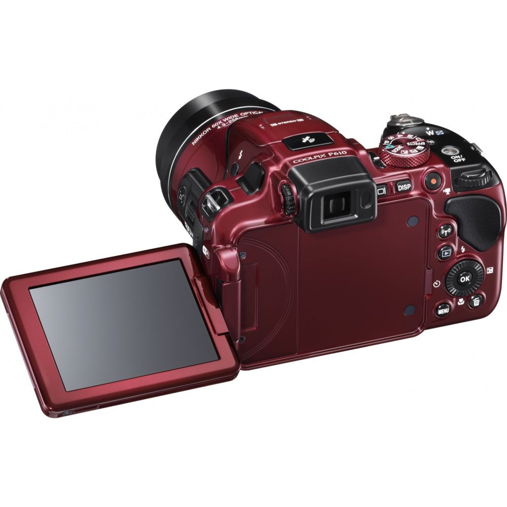 В Україні Цифровий фотоапарат NIKON Coolpix P610 Red (VNA761E1)