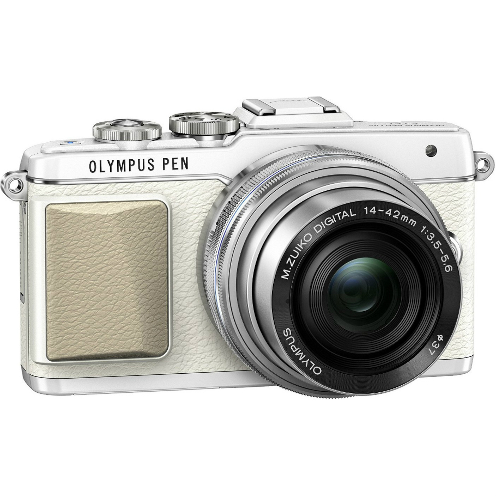 Зовнішній вигляд Фотоапарат OLYMPUS E-PL7 14-42 mm Pancake Zoom Kit white/silver (V205073WE001)