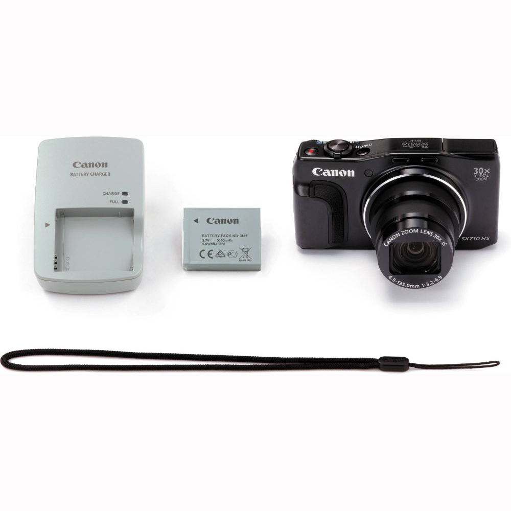 Зовнішній вигляд Фотоапарат CANON Powershot SX710 IS Black (0109C012AA)