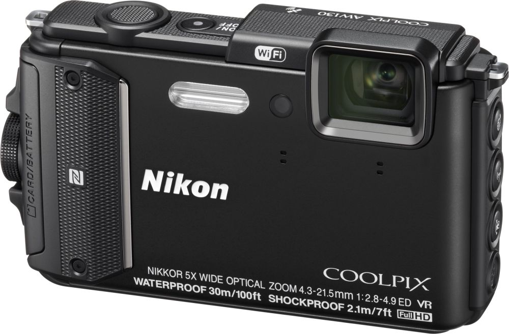 Цифровий фотоапарат NIKON Coolpix AW130 Black Outdoor kit Тип водонепроникний