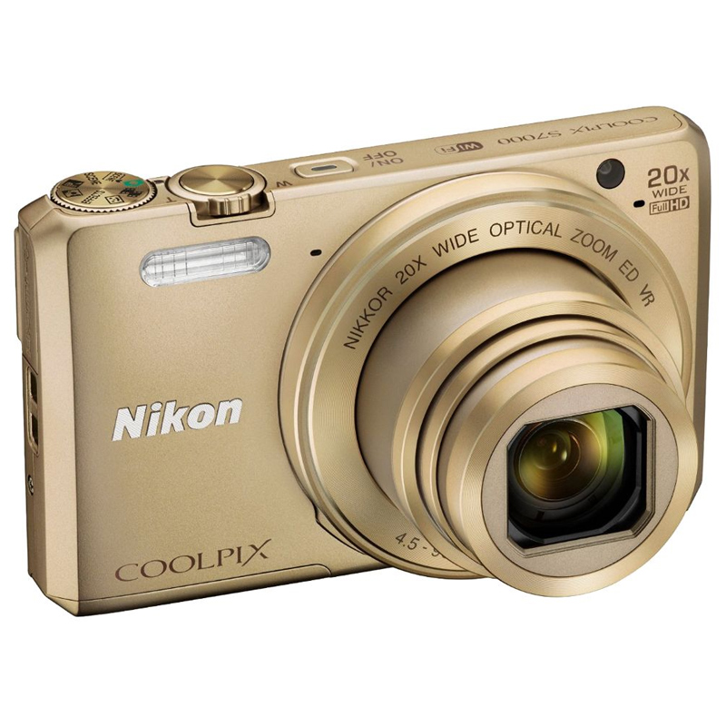 Цифровой фотоаппарат NIKON Coolpix S7000 Gold Тип компактный