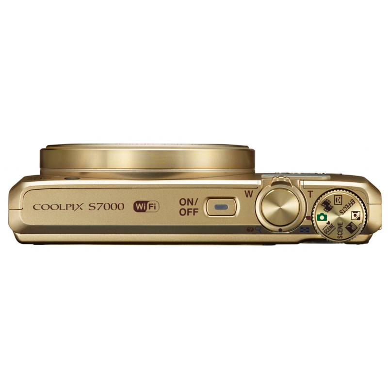 Цифровой фотоаппарат NIKON Coolpix S7000 Gold Тип матрицы CMOS (КМОП)