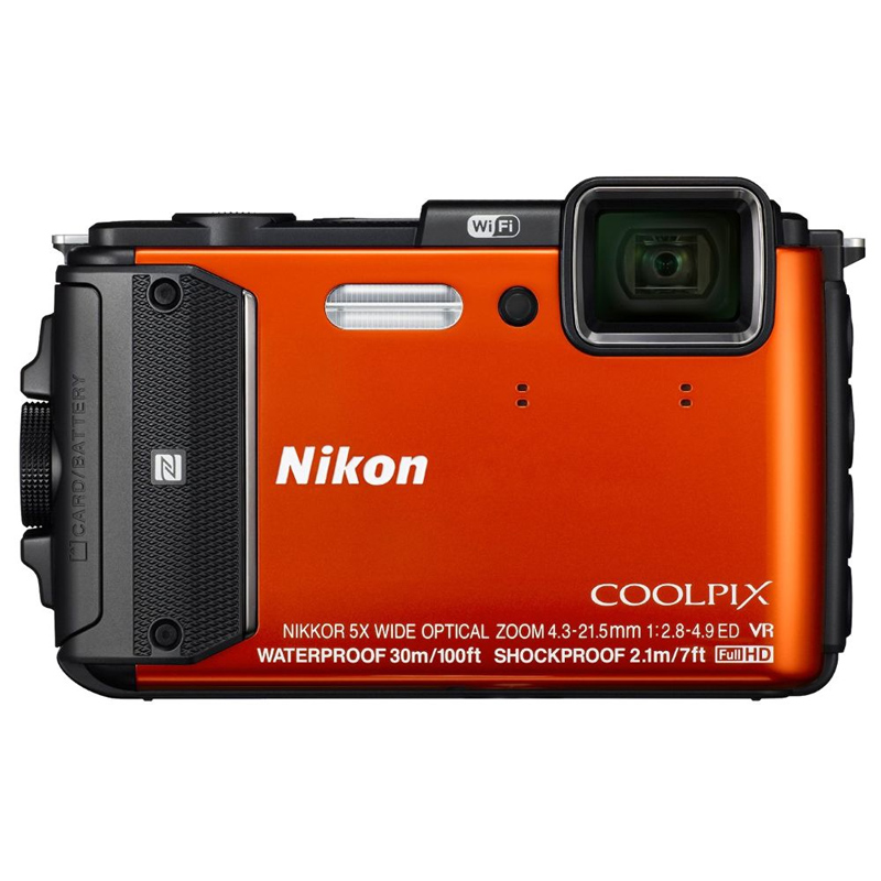 Фотоапарат NIKON Coolpix AW130 Orange Outdoor kit (VNA842K001)