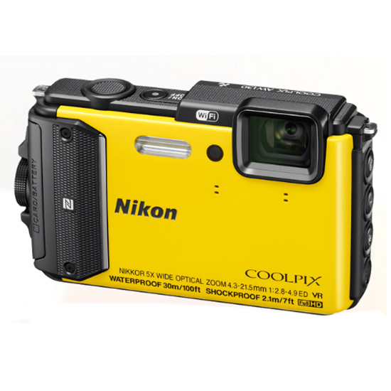 Цифровой фотоаппарат NIKON Coolpix AW130 Yellow Outdoor kit Тип водонепроницаемый