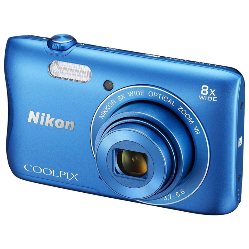 Цифровий фотоапарат NIKON Coolpix S3700 Blue Кіл-ть ефективних мегапікслів 20