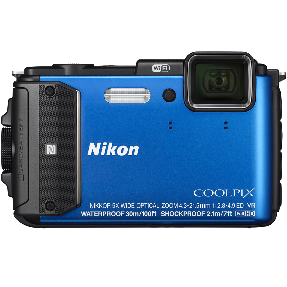 Фотоапарат NIKON Coolpix AW130 Blue (VNA841E1)