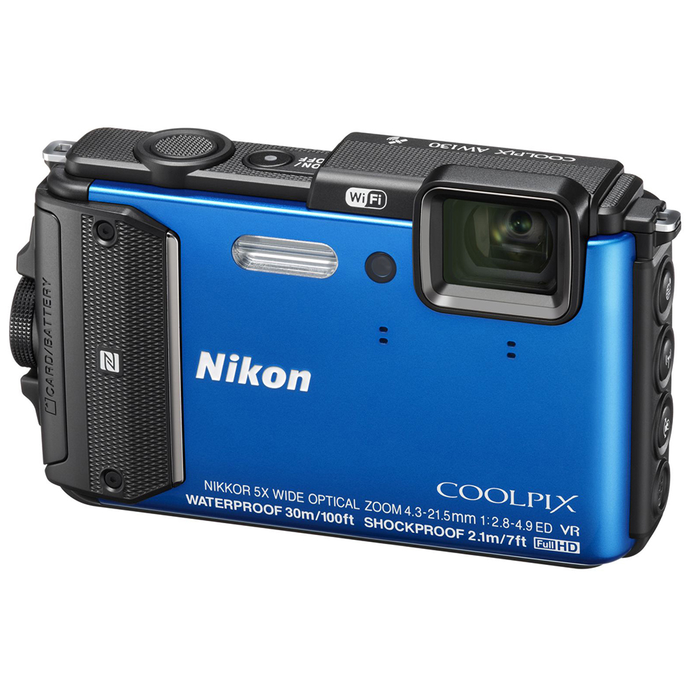 Фотоапарат NIKON Coolpix AW130 Blue (VNA841E1) Тип матриці CMOS (КМОП)