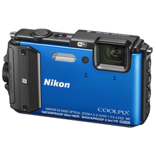 Фотоапарат NIKON Coolpix AW130 Blue (VNA841E1)