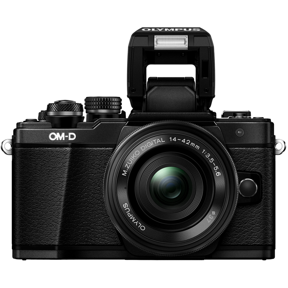 Зовнішній вигляд Фотоапарат OLYMPUS E-M10 mark II Pancake Double Zoom 14-42+40-150 Kit (V207053BE000)