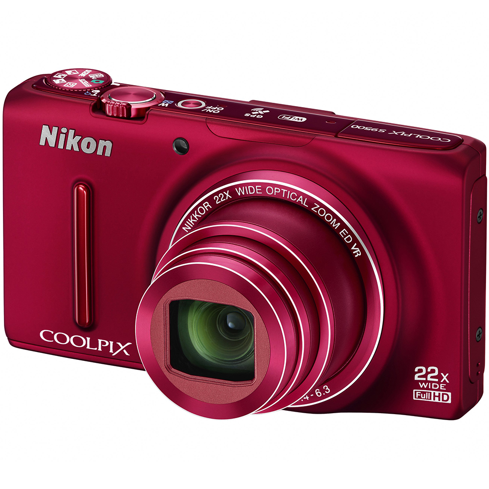 Фотоапарат NIKON Coolpix S9500 Red (VNA262E1) Кіл-ть ефективних мегапікслів 18.1