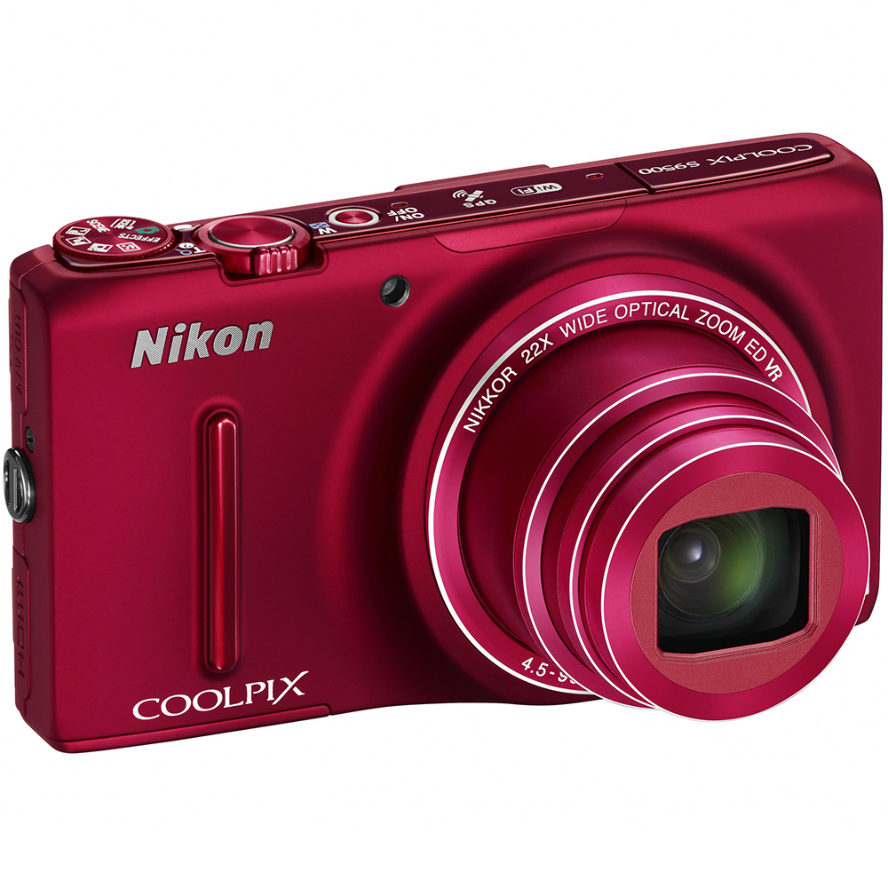 Фотоапарат NIKON Coolpix S9500 Red (VNA262E1) Тип матриці CMOS (КМОП)