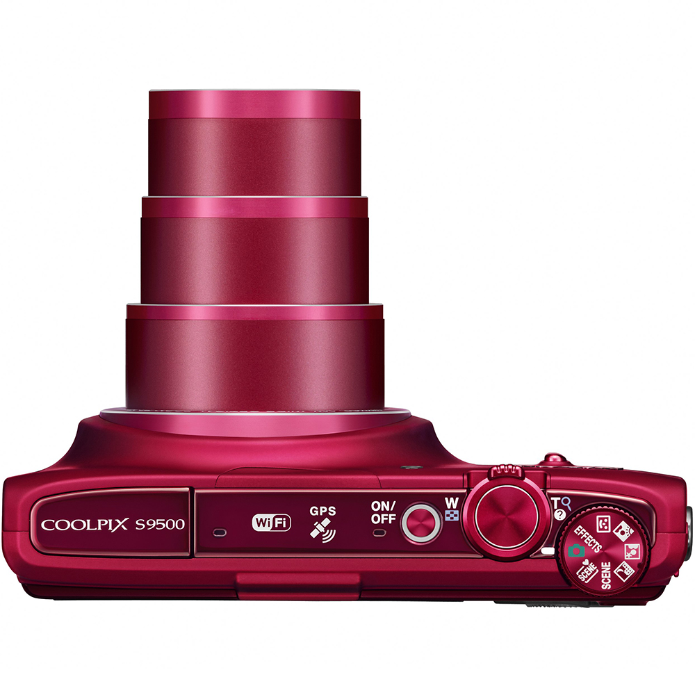 Фотоапарат NIKON Coolpix S9500 Red (VNA262E1) Розмір матриці 1/2.3" (6.2 х 4.6 мм)