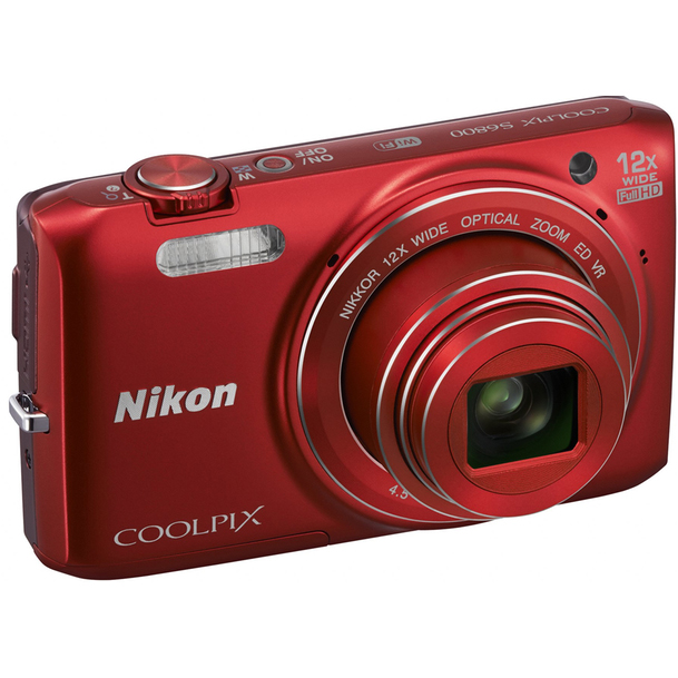 Фотоапарат NIKON Coolpix S6800 Red Kit (VNA521KG02) Тип компактний