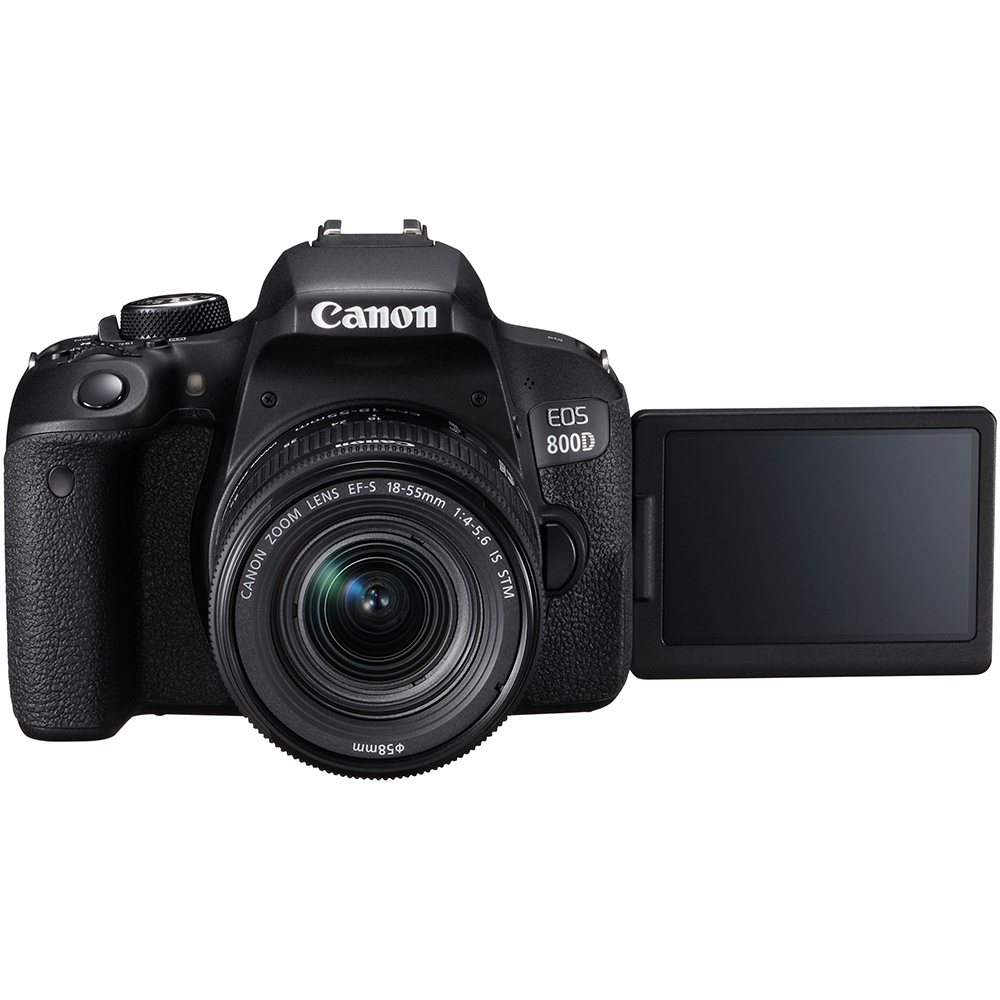 Фотоаппарат CANON EOS 800D 18-55 IS STM KIT (1895C019AA) Размер матрицы APS-C (22.3 х 14.9 мм)