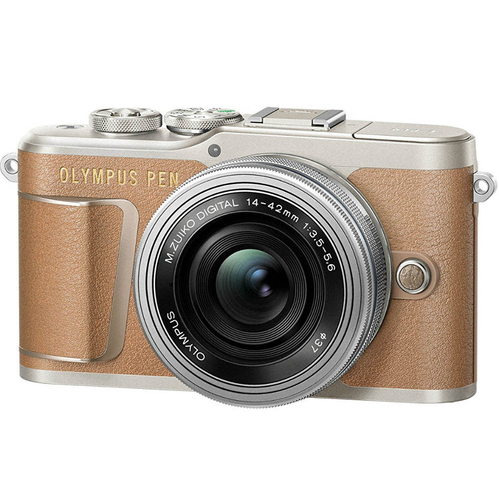 Фотоапарат OLYMPUS E-PL9 14-42 mm Pancake Zoom Kit (V205092NE000) brown/silver Розмір матриці 4/3" (17.3 х 13 мм)