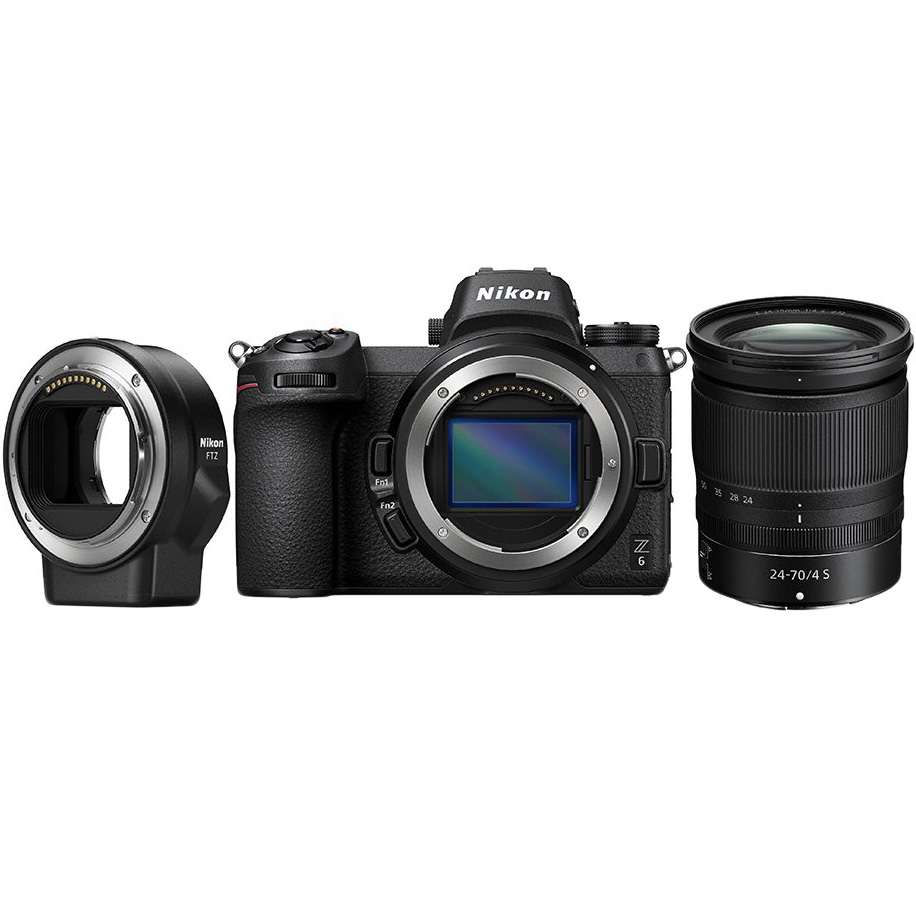 

Фотоаппарат NIKON Z 6 + 24-70mm f4 + FTZ Adapter Kit, Z 6 + 24-70mm f4 + FTZ Adapter Kit