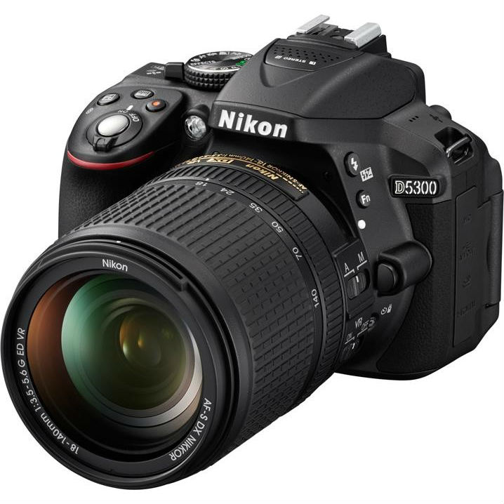 Фотоапарат NIKON D5300 + 18-140mm black (VBA370K002) Тип дзеркальний