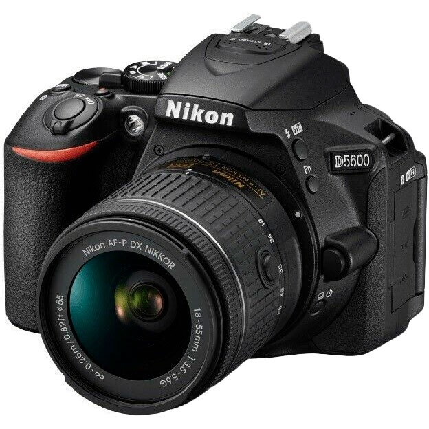 Зовнішній вигляд Фотоапарат NIKON D5600 18-55 NON VR (VBA500KG10)