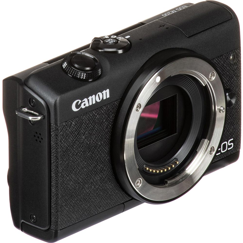 У Фокстрот Фотоапарат CANON EOS M200 + 15-45 IS STM Kit Black (3699C027AA)