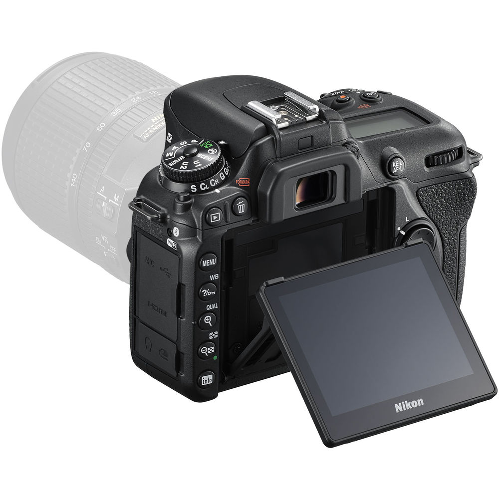 Зовнішній вигляд Фотоапарат NIKON D7500 Body (VBA510AE)