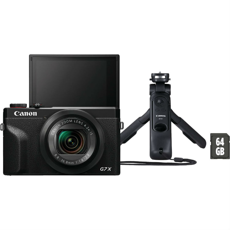 Фотоапарат CANON Powershot G7 X Mark III Black VLogger Kit (3637C029)