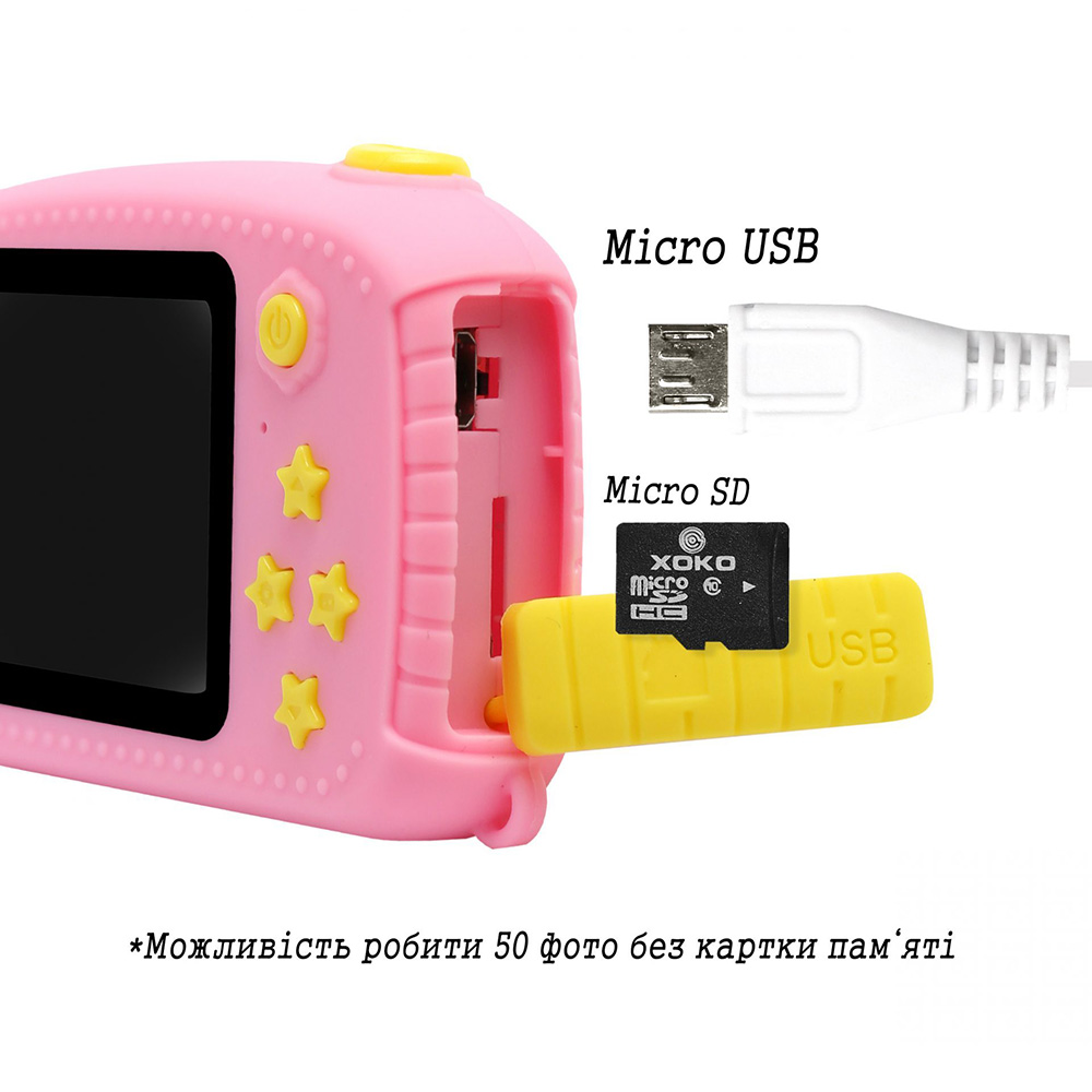 Зовнішній вигляд Фотоапарат дитячий XOKO KVR-010 Rabbit Pink (KVR-010-PN)