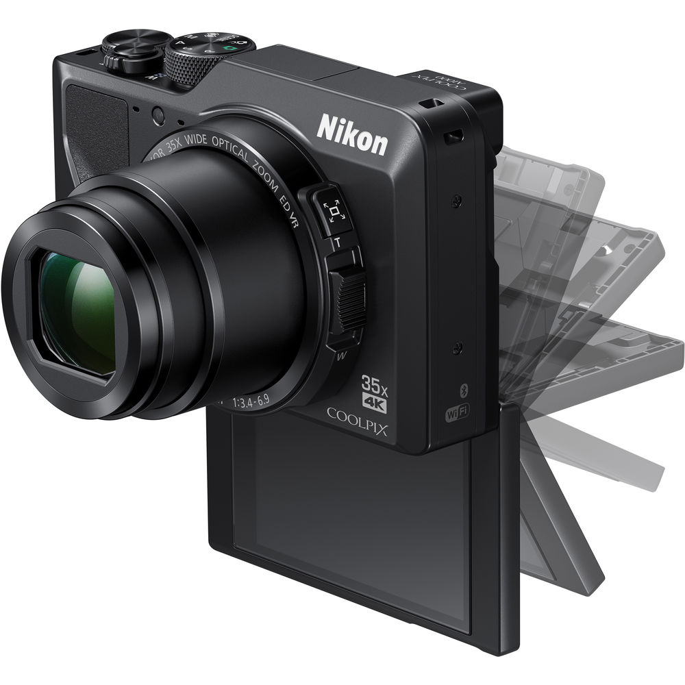 Зображення Фотоапарат NIKON Coolpix A1000 Black (VQA080EA)