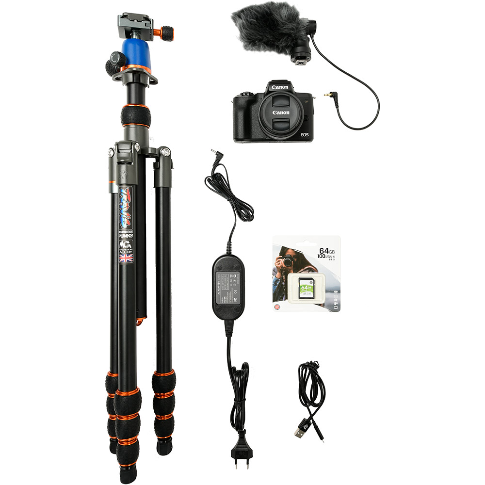Фотоапарат CANON EOS M50 EF-M 15-45 IS STM Web Kit Black (2680C060WCK)