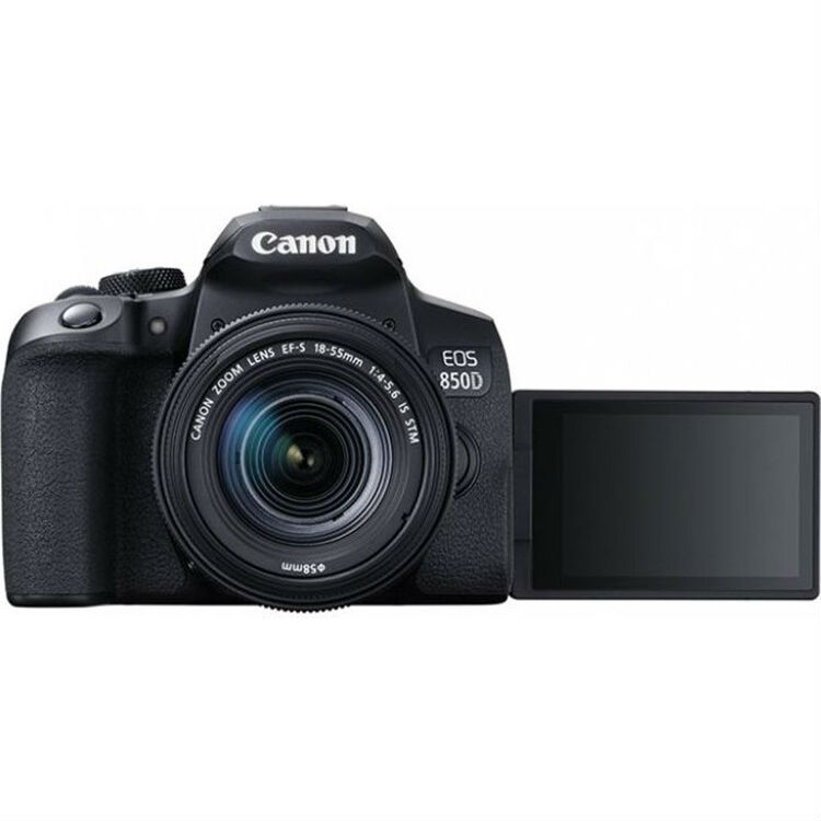 Зовнішній вигляд Фотоапарат CANON EOS 850D kit 18-55 IS STM (3925C016)