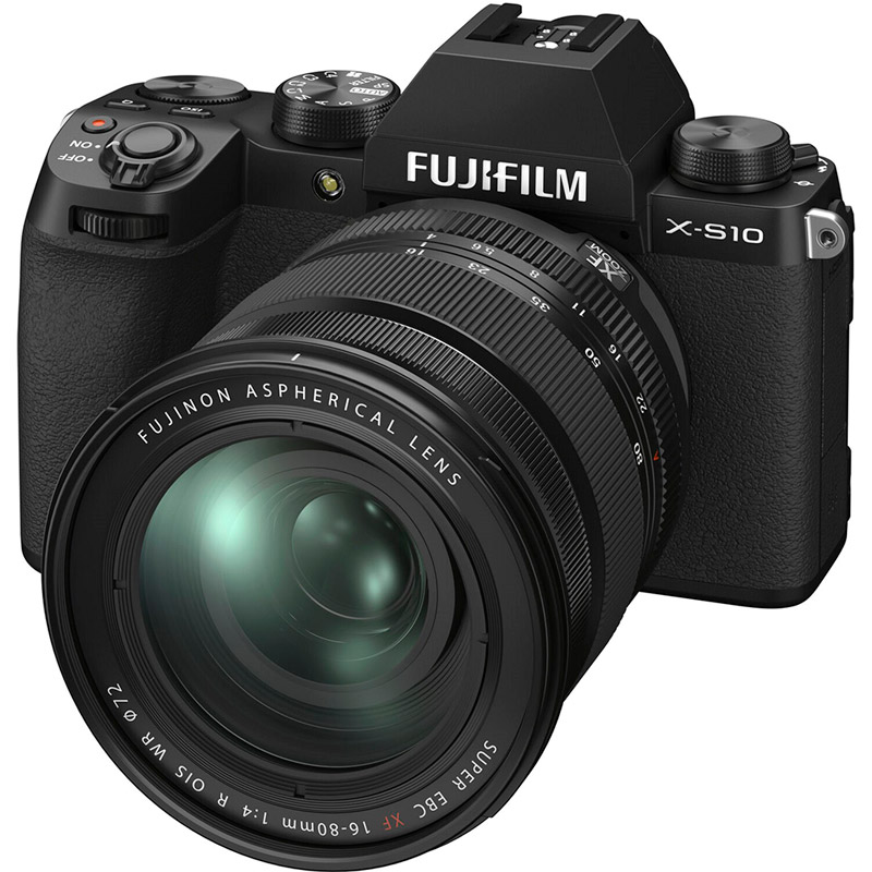 Фотоапарат FUJIFILM X-S10+ XF 16-80mm F4.0 Kit Black (16670077)