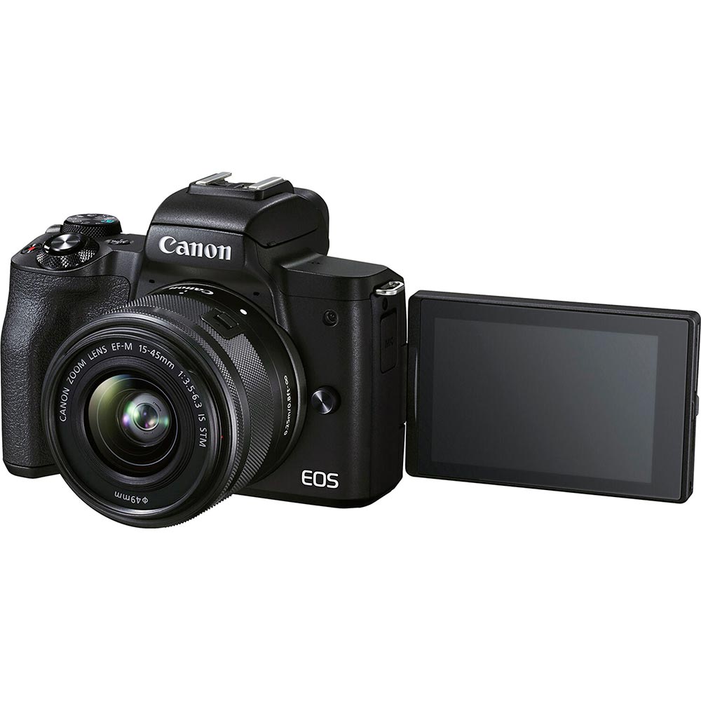 Фотоапарат CANON EOS M50 Mk2 + 15-45 IS STM Kit Black (4728C043) Кіл-ть ефективних мегапікслів 24.1