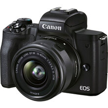 Фотоаппарат Canon EOS M50 Mark II + 15-45 IS STM + SB130 + 16GB SD Kit Black (4728C058)